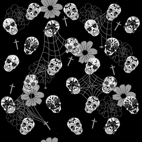 Wallpaper design with the title 'Sugar Skull Artist Needed to create Sugar Skull pattern - super coolcompany!'