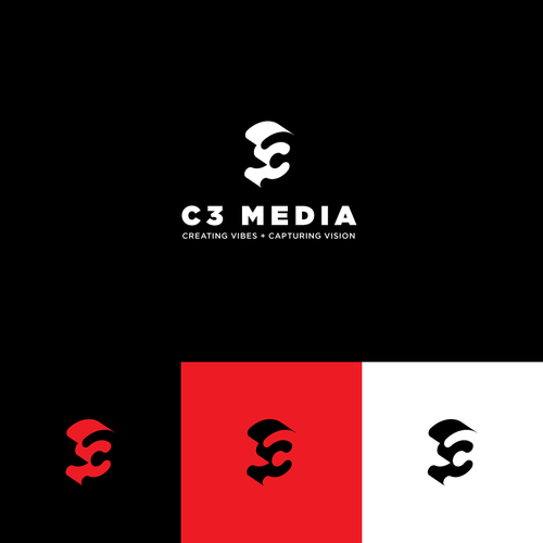 Perspective design with the title 'C3 logo design'