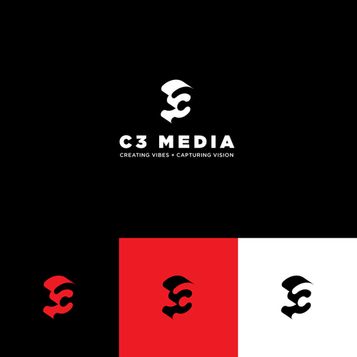 Perspective logo with the title 'C3 logo design'