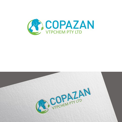 Logo label with the title 'Copazan'