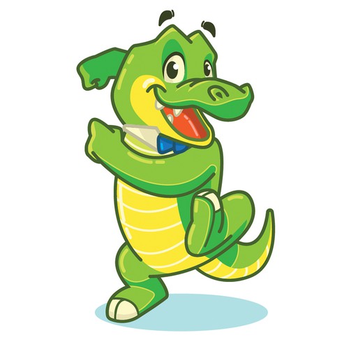 Alligator design with the title 'Aligator Mascot'
