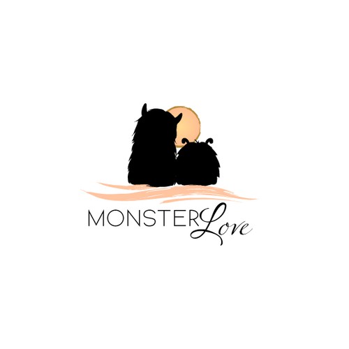 Cute label with the title 'Monster Love!'