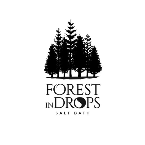Tree logo with the title 'FOREST IN DROPS'