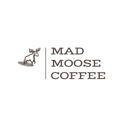 Mad design with the title 'Vintage looking logo for Mad Moose Coffee'