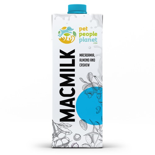 Milk packaging with the title 'MacMilk Carton'