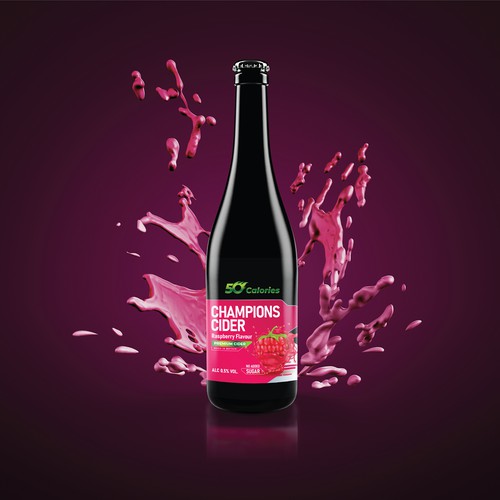 Wine label artwork with the title 'Label Design'