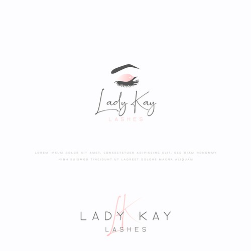 Makeup logo with the title 'Lady Kay'