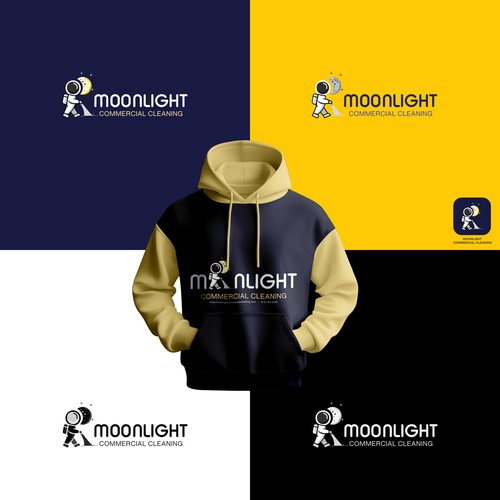 Cleaning design with the title 'Logo Design fo Commercial Cleaning'