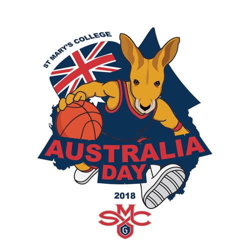 Mascot t-shirt with the title 'Australia day t-shirt design '