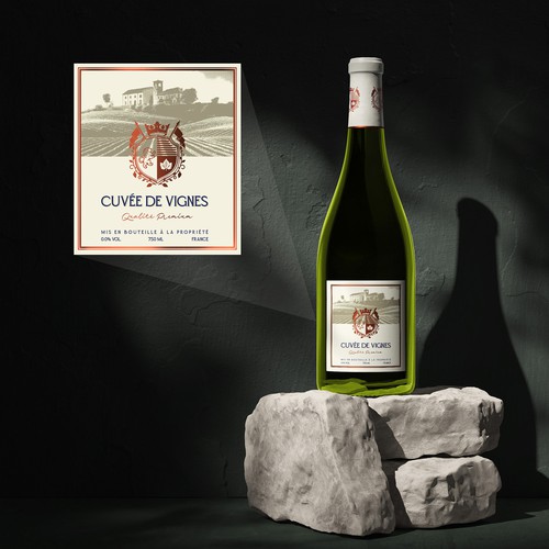 Old-fashioned design with the title 'Label - Wine'