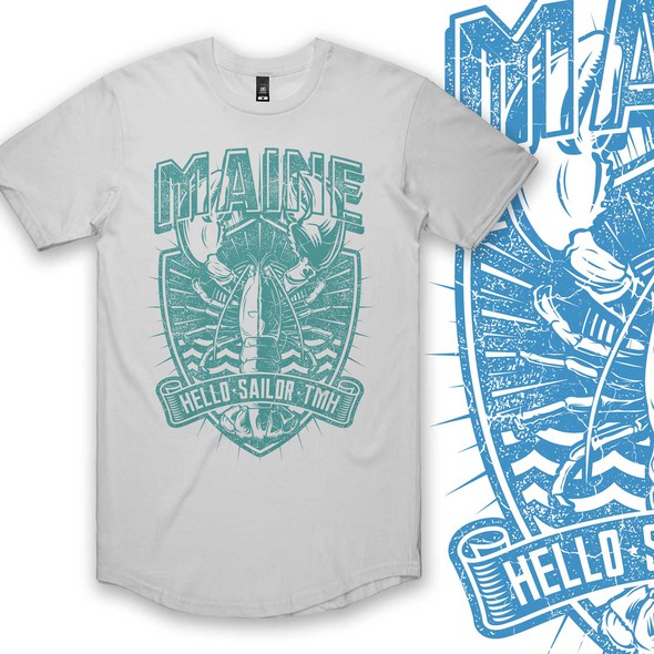 Maine design with the title 'LOBSTER'