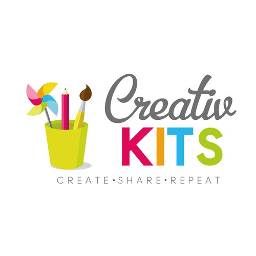 Ps logo with the title 'Logo concept for CreativKits'