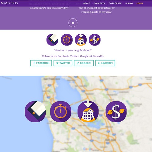 Transfer design with the title 'MAGICBUS ICON'