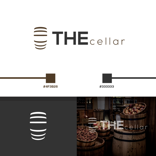 Alcohol brand with the title 'THE cellar'