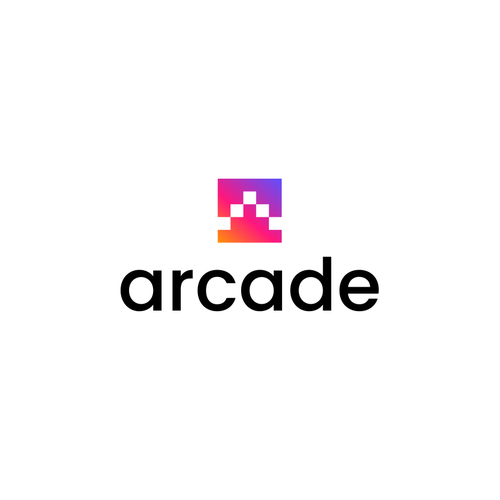Brand logo with the title 'arcade'