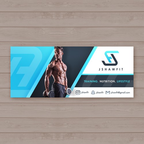 Photoshop design with the title 'Online Physique Coach needs new attractive new Facebook Cover Photo'