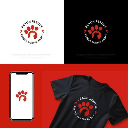 Charity brand with the title 'Reach Rescue'