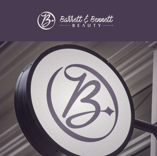Hair salon brand with the title 'Barrett & Bennett Beauty'