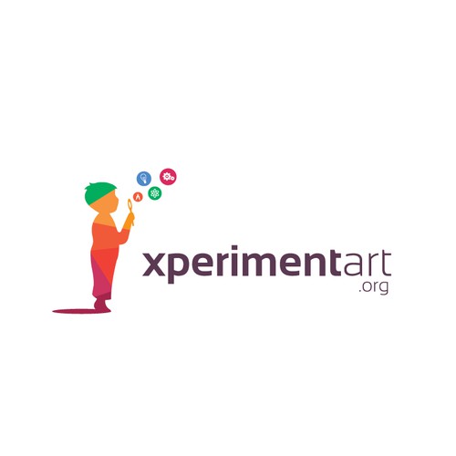 Children's design with the title 'xperimentart.org'