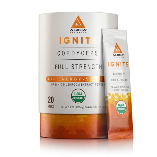 3D rendering design with the title '3D Rendering Of A Supplement Product'