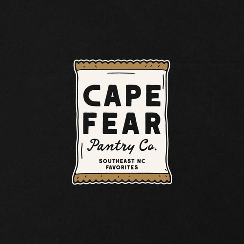 Logo with the title 'Logo Concept for Cape Fear Pantry Co.'