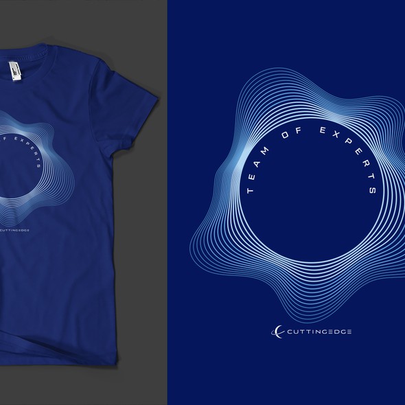Moon design with the title 'T-shirt design for Cutting Edge'