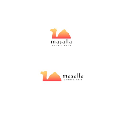 Camel logo with the title 'Logo for ethnic art shop'