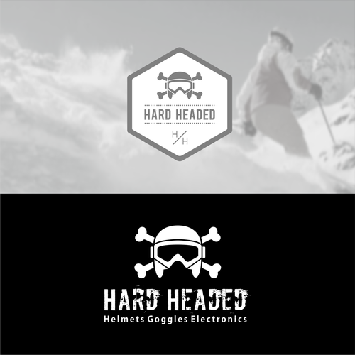 Bone logo with the title 'Logo for helmet accessory store'
