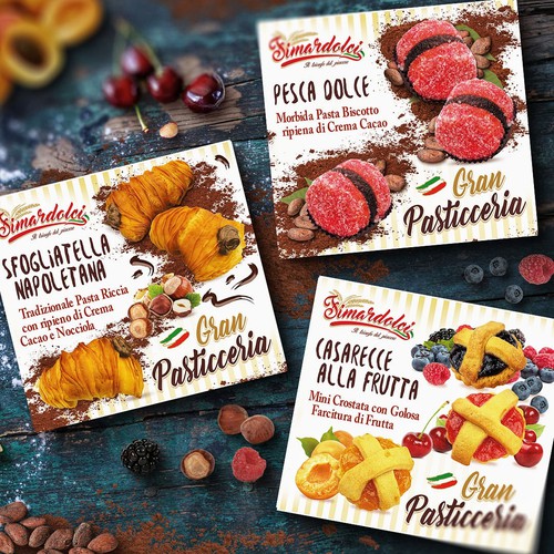 Cookie design with the title 'Three types of cookies'