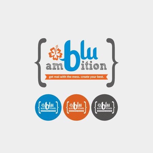 Mentoring logo with the title 'Blu ambition'