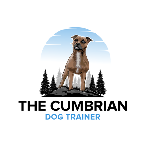 Realistic logo with the title 'The Cumbrian Dog Trainer'