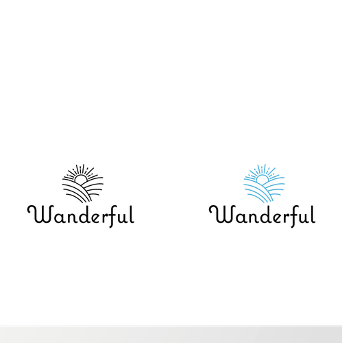 Linear logo with the title 'wanderful'