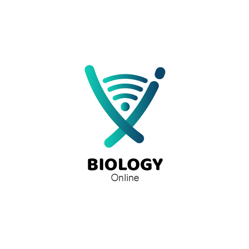 Biology logo with the title 'Biology online logo'