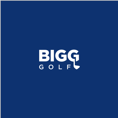 Golf design with the title 'wordmark concept custom letter G + golf stick'