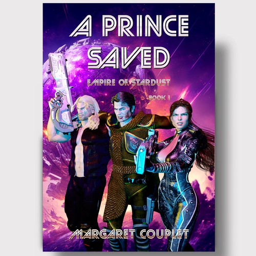 3D book cover with the title 'MMF Scifi Romance Cover'