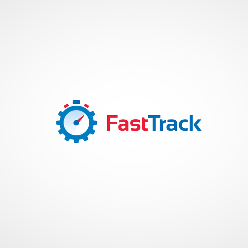Track logo with the title 'Fast Track Logo Design'