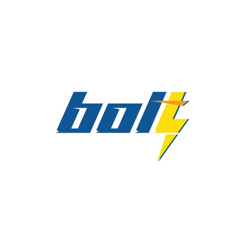 Web design brand with the title 'Bolt'