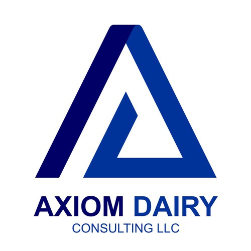 Sketchbook logo with the title 'Logo for AXIOM DAIRY CONSULTING LLC'