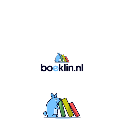 Bookstore logo with the title 'Book store logo'