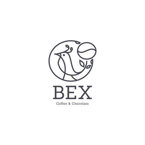 Chocolate logo with the title 'logo entry for BEX logo contest'