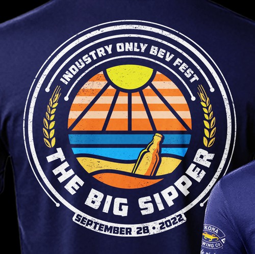 Bar t-shirt with the title 'The Big Sipper '