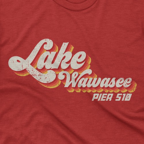 80s logo with the title 'Lake Wawasee'