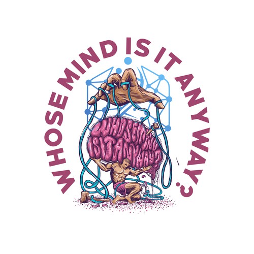 Atlas design with the title 'brain atlas illustration '