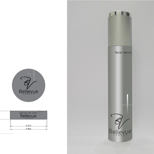 Sophisticated packaging with the title 'Design concept for luxury cosmetics product '