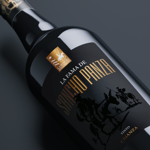 Wine packaging with the title 'Wine label design'