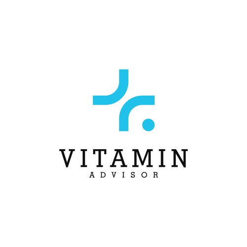 Vitamin logo with the title 'Medical logo concept for VITAMIN ADVISOR company'