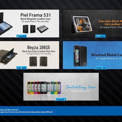 Case design with the title 'banner ad for Cases.com'