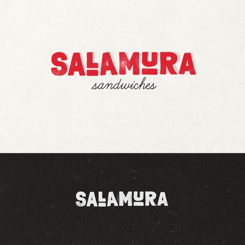 Sandwich shop logo with the title 'Logo for the sandwich bar'