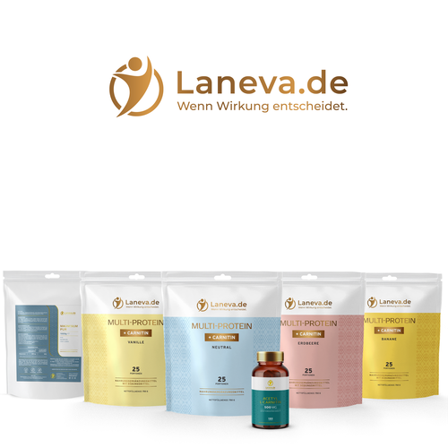 Colorful packaging with the title 'Laneva packaging line'
