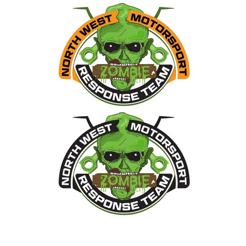 Zombie artwork with the title 'zombie respon team'